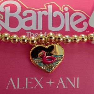 Alex and Ani Gold Beaded Bracelet with Tiny Gold Charm
